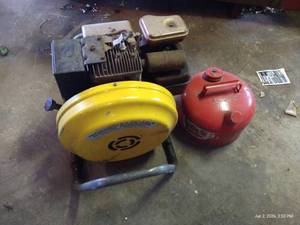 Vintage McCulloch Portable Generator & Metal Gas Can