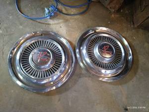 (2) Vintage Rambler Hubcaps