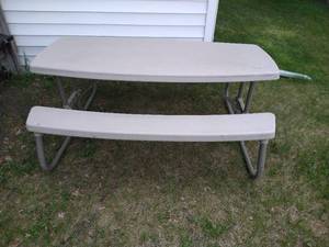 Suncast Plastic Folding Picnic Table