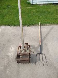 Vintage Tiller & Pitchfork