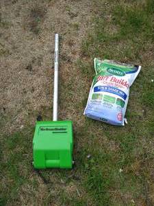 Bag of Grass Seed & Green Machine Attachment