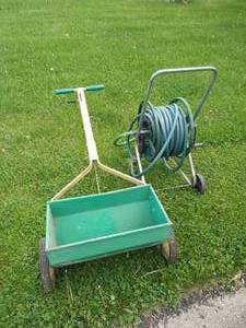 Hose Reel & Vintage Spreader