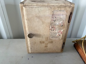 Wooden First Aid Box.