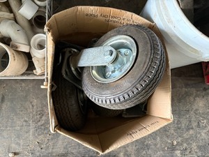 Rubber caster wheels