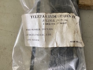 27 inch Extra Large Zip Ties bag of 50