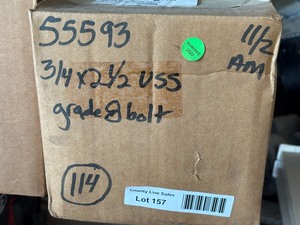 114- 34 x 2 12 USS Grade 8 Bolt