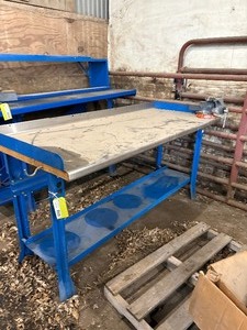 Stainless top Metal Workbench