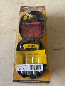 Permanent Tire Repair Kit Uses C02 cartridge to inflate tires