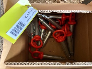 12 Heavy Duty Hitch Pins with Safety Clips
