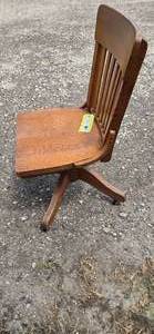 Solid Oak Desk/Chair.