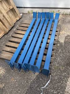 Quantity 6 - Heavy Duty Pallet Rack  Racking Load Beams - 52 Long (Wide)  and 2.5 High