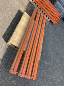 Quantity 4 - Heavy Duty Teardrop Pallet Rack  Racking Load Beams - 96 Long (Wide)  and 4 High