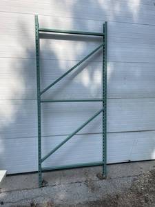 SINGLE - Heavy Duty Teardrop Pallet Rack  Racking Upright - 96 (8) Tall and 42 Deep