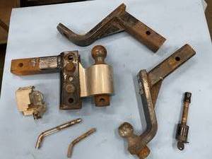 Miscellaneous LOT of Various Hitch Ball Mounts - Heavy Duty Steel Towing Units