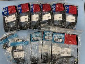 LOT of Miscellaneous NEW Tripp-Lite Extension Cable  Cord Items & Accessories