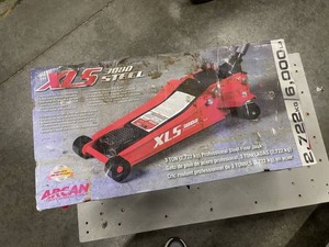 Arcan 3-Ton Professional Series Automobile Heavy Duty Steel Hydraulic Floor Jack - Model XLS3000