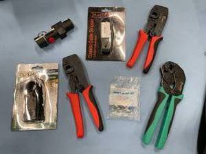 Miscellaneous Professional  Commercial Audio Video Cable & Termination Tool Lot