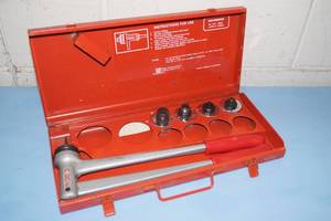 RIDGED Single-Stage Model S Tube Expander Set with Case