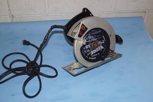 Vintage JC Penney 2.25 Horsepower Handheld Circular Saw  Skillsaw-Type Corded Saw