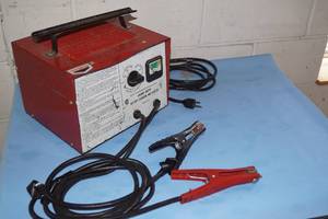 Large Heavy-Duty Century Battery Charger and Booster - High-Amp Boost Settings - Model 141-31