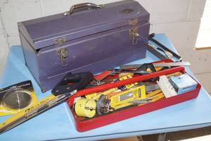 Toolbox Tool Box with LOTS of Miscellaneous Tools