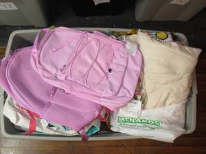 Lot of Random (bedding, party supplies, backpacks, etc.)
