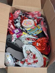 Lot of Sandals & Party Supplies
