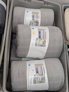 Lot of Room Essentials Gray Corduroy Plaid Comforters, Sizes King, FullQueen, TwinXL Twin