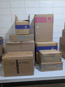 Variety of Christmas (ornaments, garland, decor, etc.)