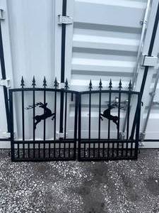 6FT BI-PARTINGIRON GATE DEER MOTIF STYLE SKLP 2026 Unused SK-T6