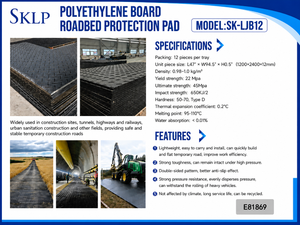 Roadbed Protection Pad - Industrial and Construction Supplies SKLP 2026 Unused SK-LJB12