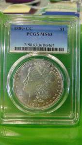 1889-CC PCG SMS 63 Morgan Silver Dollar