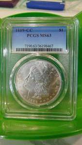 1889-CC PCG SMS 63 Morgan Silver Dollar