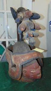Large Yoruba Gelede Mask- Tourist Piece