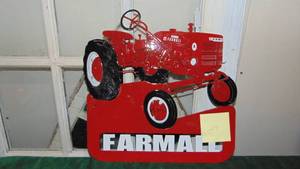 Metal Farmall Sign, 15 x 16