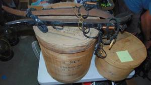 2-Wood Cheese Boxes and Horse Hames