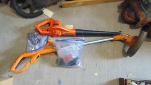 Black and Decker Rechargeable Blower and Rechargeable Trimmer