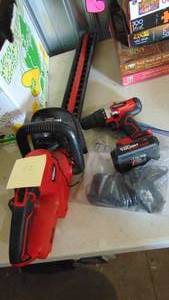 Hyper Tough Rechargeable Hedge Trimmer and Drill