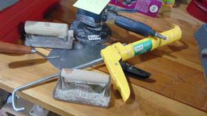 Porter Cable Air Sander, Cement Edger Tools and Misc