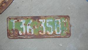 1938 Minnesota License Plate