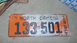 1950 North Dakota License Plate