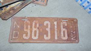 1932 North Dakota License Plate