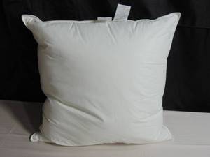 26 x 26 Euro Down Alternative White Bed Pillow Insert  BOKSER HOME