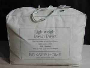 Lightweight 700 Fill Power Luxury White Duck Down Duvet Comforter Insert - FullQueen  BOKSER HOME