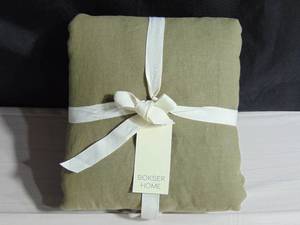 100% French Linen Duvet Cover - KingCal King � Moss  BOKSER HOME