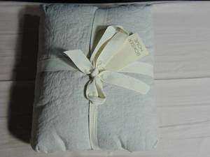 100% French Linen Duvet Cover - KingCal King - Pebble Heather  BOKSER HOME