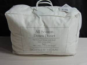 All Season 700 Fill Power Luxury White Duck Down Duvet Comforter Insert - Twin  BOKSER HOME