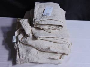 100% French Linen Sheet Set - Queen - Putty Heather  BOKSER HOME