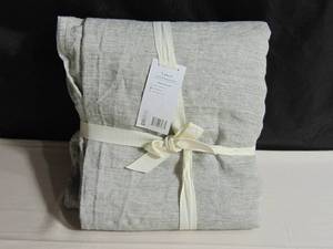 100% French Linen Duvet Cover � QueenFull - Shadow Pinstripe  BOKSER HOME