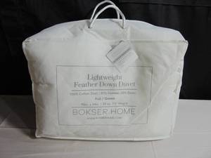 Feather & Down Duvet Comforter Insert - Full Queen - Lightweight  BOKSER HOME